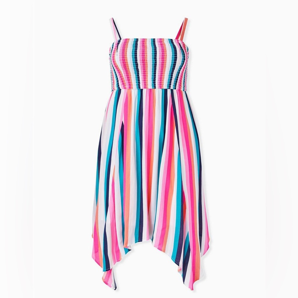 Torrid Midi Guaze Striped Dress 2